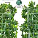 ODTORY Artificial Plant Wall Roll: 48 X120 in (40 sqft) UV-Anti Ivy Privacy Fence Screen Faux Greenery Panels Backdrop Boxwood Ivy Vine Leaf Hedge Fence for Indoor Outdoor Green Decor