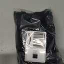 Women Fur Gloves - Real Rabbit Fur Mittens Winter Knit Warm Fingerless Hand Warmer (Black)