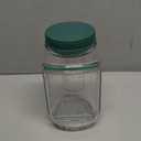 Suteng Salad Jar Pod Side Open, Reusable Side Opening Salad Jar with Leakproof Dressing Cup for Picnic, Travel (Green)