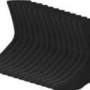 Hanes Men's Double Tough Socks, Crew and Ankle Moisturing Wicking Socks, Black & White, Multi-Packs (6-12, Black - 14 Pair)