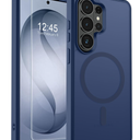 SUPFINE Magnetic for Samsung Galaxy S26 Ultra Case with Screen Protector, (Builtin Magnets) (Military Grade Drop Protection) Slim Translucent Shockproof Phone Case,Sapphire Blue