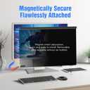 VERPONITY Magnetic Computer Privacy Screen 32 Inch，Aesthetic Hanging Privacy Screen for Computer Monitor with Anti-Blue Light Coating, Removable Magnetic Attachment Computer Monitor Privacy Shield