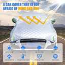 Hail Protector Car Cover Compatible with Toyota Camry/Toyota Corolla/Honda Civic, 5 Layers Thicken Padded Hail Protection Blanket