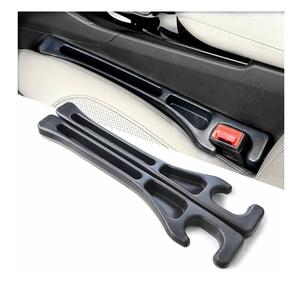 2 Pack Car Seat Gap Filler Stopper/Catcher, No-Drop Seat Guard Insert Between Seat and Console Black Car Accessories Auto Crevice Blocker Pad Plug Seat Gap Guard YMT-A02