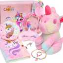 Cherry Tale Unicorn Gifts for Girls, Kindergarten Graduation Gifts for Girls Age 4-6, Unicorn Toys with Plush Diary Headband, Birthday Gifts for Daughter Niece 5 6 7 8 9 10 Year Old