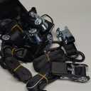 XSTRAP STANDARD Ratchet Tie Down Straps 8PK 1'' x 10 ft - 900 LB Break Strength Cargo Straps for Moving Appliances, Lawn Equipment, Motorcycle (Black)