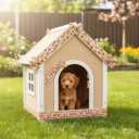 YKW 2 Rolls Dog Bone & Paw Print Burlap Ribbon - 2.5" x 5 Yards Each, Cute Woof and Love Design with Wired Edge, Perfect for Pet-Themed Crafts, Party Decor, Gift Wrapping, Weddings