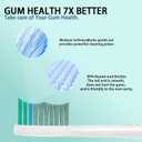 YMPBO 10 Pack Toothbrush Replacement Heads Compatible with TAO Clean Sonic Toothbrush Adults, Tooth Brush Head Toothbrush Heads Refill, Medium Bristles, Whitening