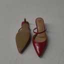 Sweet Life  Womens Mid Heel Close Pointed Toe Slip-on Pumps Summer Dress Casual Mules Shoes 3.2 Inches Heels,7,5