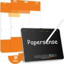OMOTON PAPERSENSE Matte Screen Protector for iPad A16 11th 11 Inch 2025/10th Gen 10.9 Inch 2022, Paper-layer Tempered Glass with Easy Dust-free Install Tray, Apple Pencil Support, Anti-glare, 2 Pack
