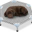 Kuntrust Elevated Outdoor Dog Bed (6 Sided Small, Triangle)