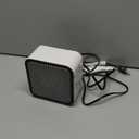 Amazon Basics Portable Mini Ceramic Space Heater, for Office Desk and Indoor Use, 500 W, With Tip-Over Protection, Lightweight (1.4 LBS), White, 5.9 x 3.2 x 6 inches