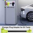 NEMA 10-50 to 14-50R EV Charger Plug Adapter Only for Tesla & EVs, STW 3/C Heavy-Duty Cable with Grip Handle, 4 Prong to 3 Prong, 6AWG 50A, 1.6FT, 125/250V