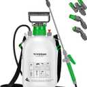 VIVOSUN Pump Sprayer 1 Gallon, Portable Water Spray Bottle in Lawn and Garden Yard, Weed Sprayer for Plants with 3 Nozzles, Adjustable Shoulder Strap, Pressure Relief Valve (1 gal (4L))