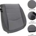GXARTS Driver Side Bottom Replacement Cloth Seat Cover Gray #X8 Compatible with Dodge Ram 1500 2500 3500 4500 5500 SLT 2013 2014 2015 2016 2017 2018