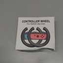 JoyHood Steering Wheel Compatible with Switch/Switch OLED Joy-Con Controller [2 Pack] Racing Wheel Controllers fit for Mario Kart 8 Deluxe - Black