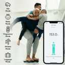 Wyze Smart Scale X - Digital Bathroom Scale for Body Weight, BMI, Body Fat, Muscle Mass, Heart Rate Monitor | Sync with Health Apps | for People, Baby & Pet, 400 lbs (Black)