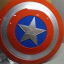 MARVEL Captain America Official Costume Accessory - Plastic Shield with Elastic Handles