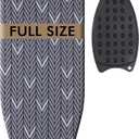 Ironing Board Full Size, Metal Construction Iron Board with Extra Thick Heavy Duty Padded Cover, Stable Structure, Anti-Skid Feet (47x16)