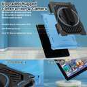 ROISKIN for Amazon Kindle Fire HD 8 & HD 8 Plus Tablet Case 12th/10th Generation 2024/2022/2020 Release for Kids with 360 Rotating Kickstand Hand Strap