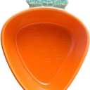 Carrot Shaped Salad Bowl 6.22X4.84X1.96 Inch Ceramic Fruit Serving Bowl for Home Restaurant Breakfast and Food Storage (15.8*12.3*5cm)