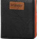 Montana West X Wrangler Small Wallet Woman Black Minimalist Wallets for Ladies Female with Rfid Lining and A Coin Purse