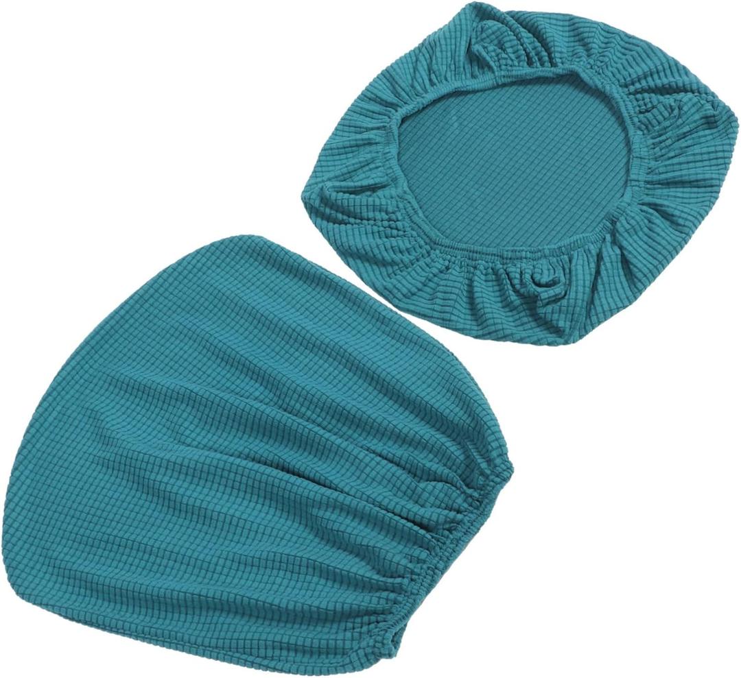 FUNOMOCYA 1set Office Chair Covers Elastic for Rotating Chairs and Easy to Install Protects from Stains Scratches Gem Backrest Seat Cushion