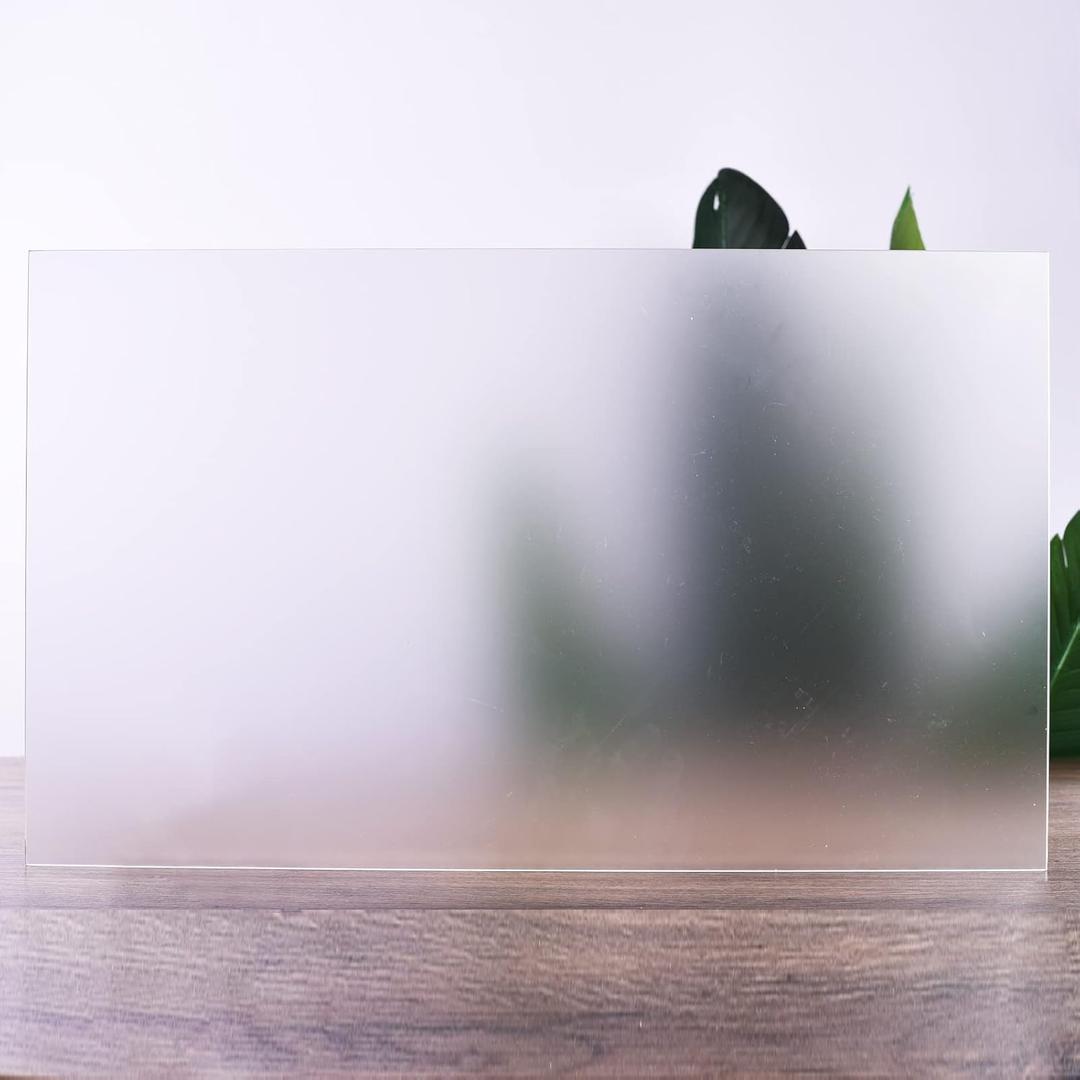 XLN TTECH Matte Frosted Plexiglass Cast Translucent Acrylic Sheet 12" x 20" x 0.1" for DIY Projects and Design, Signs, Shelves, Cases, Picture Frame, Premium.