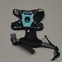 rabbitgoo Dog Harness No Pull with 2 Leash Clips, Adjustable Soft Padded, Reflective Oxford No Choke Pet Vest with Easy Control Handle for Puppy, Turquoise, XS