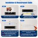 Fancat 30x6 Duct Opening | Steel Return Air Grille | Vent Cover Grill for Sidewall and Ceiling | HVAC Cold Air Intake Grille | White | Outer Dimensions: 31.75"W X 7.75"