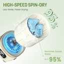 2L Mini Washing Machine, Portable Underwear Washer with 3 Modes | (5Min Wash, 5Min Rinse, 3Min Spin), Leakproof & Detachable, Drain Hose, Deep Clean for Underwear, Socks & Baby Items