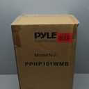 Portable Bluetooth PA Speaker System - 600W 10” Outdoor BT Speaker - Includes 2 Wireless Microphones, Party Lights, USB SD Card Reader, FM Radio, Rolling Wheels - Remote Control - Pyle PPHP101WMB