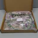 Fnize Faux Orchid Stems Artificial Flowers Phalaenopsis 38 Inch 2pcs Real Touch Latex 9 Large Petals Purple Pattern