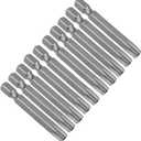 XMHF 10 Piece 50mm Long 1/4 Inch Hex Shank T40 Torx Head Magnetic Screw Driver Bit Set Security Tamper Proof Star 6 Point Screwdriver Kit Tools