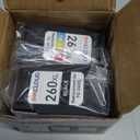 INKCLOUD Compatible Ink Cartridges Replacement for 260XL 261XL PG-260 XL CL-261 XL Combo Pack for Canon Pixma TS6420a TS6420 TR7020a TS5300 TS5320 TR7020 Printer Ink (1 Black,1 Tri-Color, 2Pack)