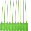 Middle Duty Plastic Seal Pull-Tite Security Seal Numbered Security Tags Self-Locking Safety Ties Zip Ties for Garment Cloethes Shoes Bags and Logistics (Green, 100 PCS)