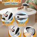 Zoomsnail Electric Can Opener, Automatic Rechargeable Can Openers with One-Touch Smooth Edge & Magnetic Lid - Hands-Free Easy-Grip Opener for Seniors with Arthritis and Most Cans