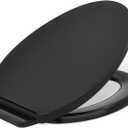 Kohler K-26801-7 Impro ReadyLatch Quiet Close Elongated Toilet Seat, Black