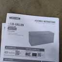 LIFETIME 60298 Heavy Duty Outdoor Storage Deck Box, 130 Gallon, Gray