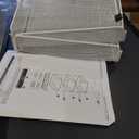 Safco Onyx Desk Organizer, 3 Trays, Office and Classroom Mailbox, Paper and Mail Sorter, Steel Mesh, White