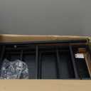 DWVO 9 Drawers Dresser for Bedroom, Fabric Storage Tower for Living Room, Entryway - Sturdy Steel Frame, Wooden Top & Easy Pull Fabric Bins (Black Grey Print)