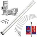 Anley Street Light Pole Banner Mounting Bracket Kit for 30" Wide Banners - Outdoor Weather Proof Support - Quick Installation Perfect for Promoting Events, Business, Advertisement