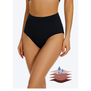 Period Swimwear Bikini Menstrual Leakproof Swim Bottoms UPF 50+ Waterproof Brief Light Flow for Women Girls Teens, XS
