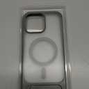 TORRAS 360 Rotatable Magnetic Ring Only for iPhone 16 Pro Max Case, Fit for MagSafe with Stand Ring Holder, 16FT Mil-Grade Shockproof Translucent for iPhone 16 Pro Max PC&TPU Case Ostand, Grey (Natural Titanium)