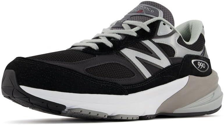 New Balance Men's Made in USA 990v6 Sneakers (10, Black)