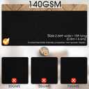 Black Carpet Runner for Party,140GSM 2.62FTx15FT Carpet Party Decorations,Black Runway Rug for Prom Felt Non-Woven Fabric,Runner for Wedding Ceremony