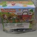 Farm Animal Toys for 1 2 3 Year Old Toddlers, Big Red Barn with Farm Mat & Animals & Tractor Toy for Boys Girls, Montessori Learning Interactive Barn Set for Kids 1-3, Ideal Christmas Birthday Gifts