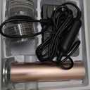 4.8IN Longer Electric Foot Callus Remover with 80pcs Sandpaper Discs, Professional Aluminum Callus Remover for Feet, Stepless Speed Control Pedicure Tools for Dead Skin (Pink)