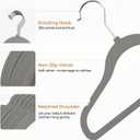 GoodtoU Velvet Kids Clothes Hangers 50 Pack 14.3 Inch Dark Gray