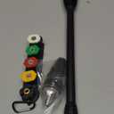Pressure Washer Wand Replacement with 5 Spray Nozzles and 1 Tips Holder, Compatible with Some Ryobi, Portland, Husky Electric Pressure Washers Black